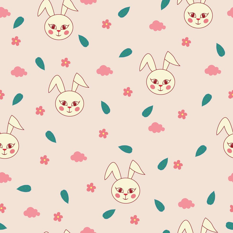 Easter seamless pattern and Beautiful Easter Egg Seamless Pattern Background for printing on paper or fabric vector