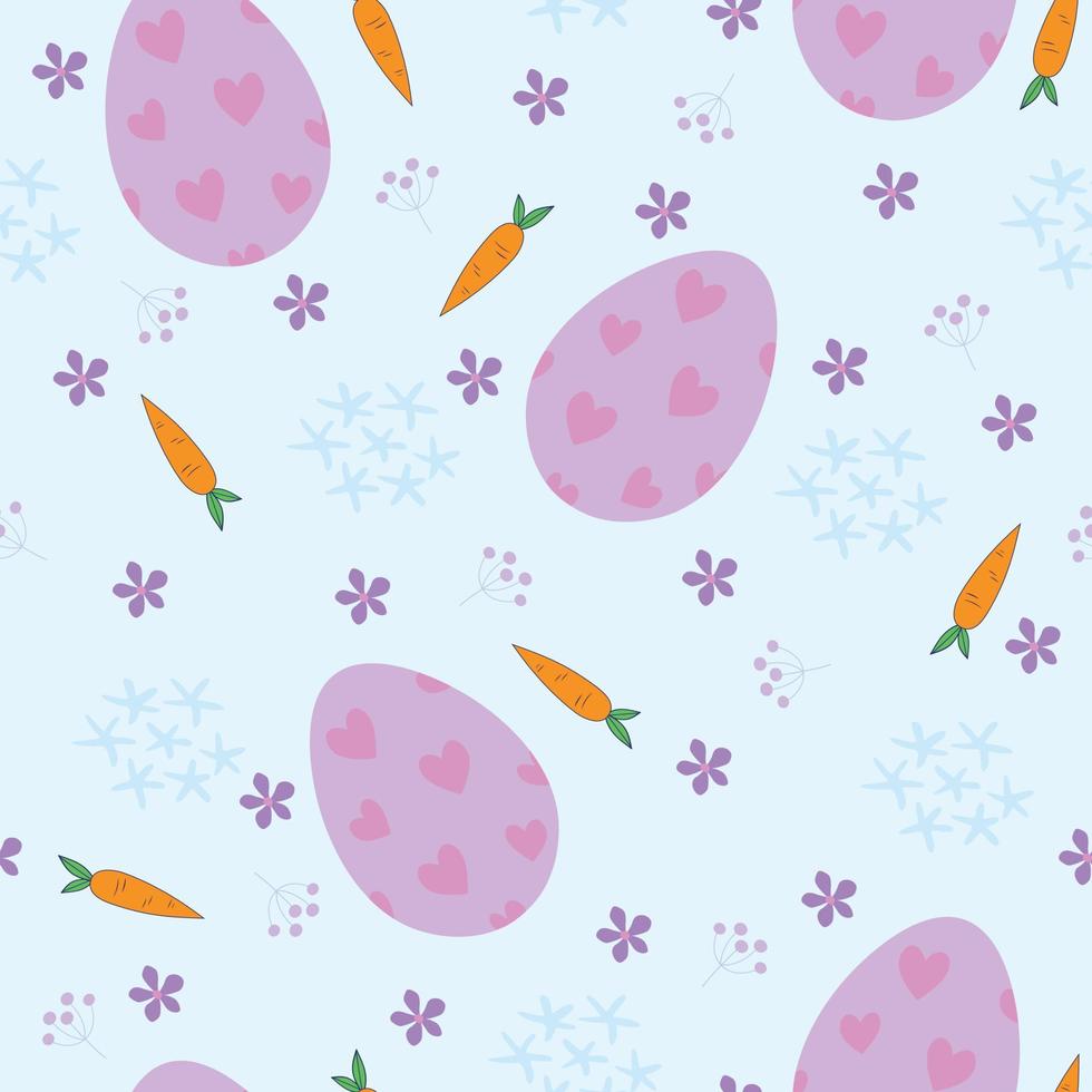 Easter seamless pattern and Beautiful Easter Egg Seamless Pattern Background for printing on paper or fabric vector