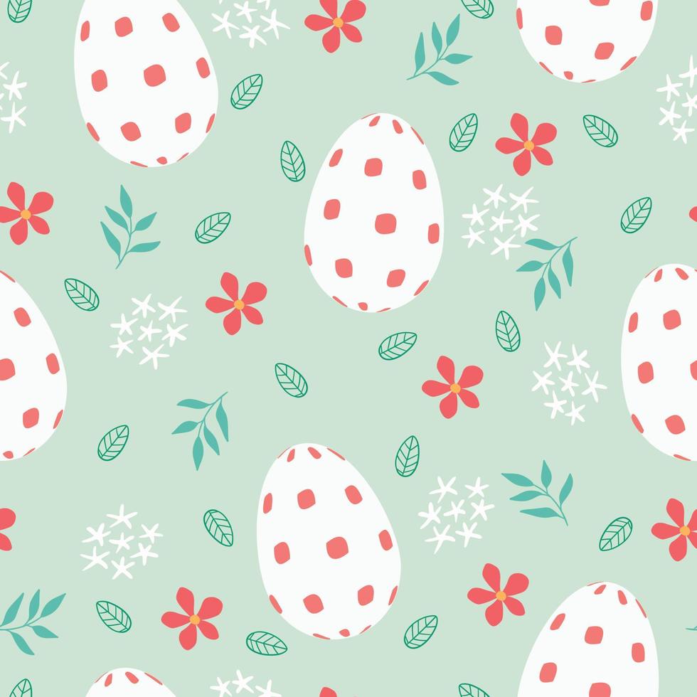 Easter seamless pattern and Beautiful Easter Egg Seamless Pattern Background for printing on paper or fabric vector