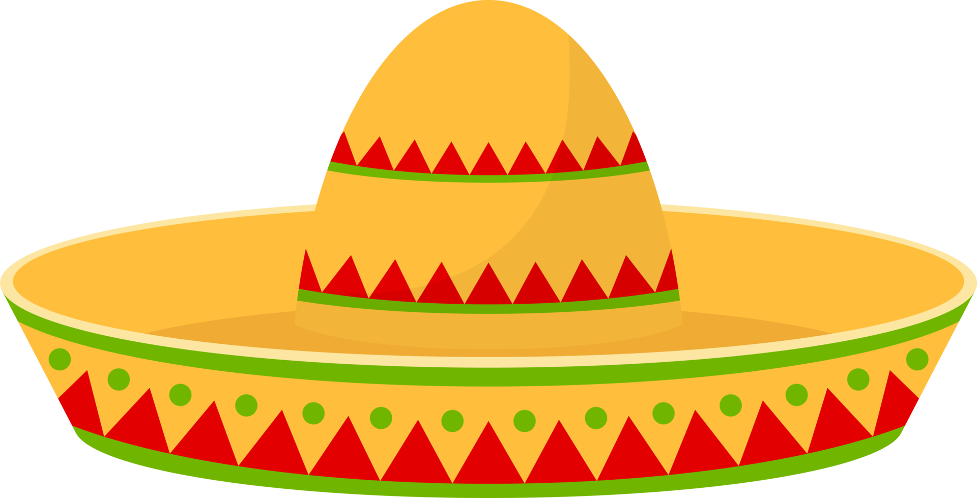 ilustração de design de clipart de chapéu mexicano png