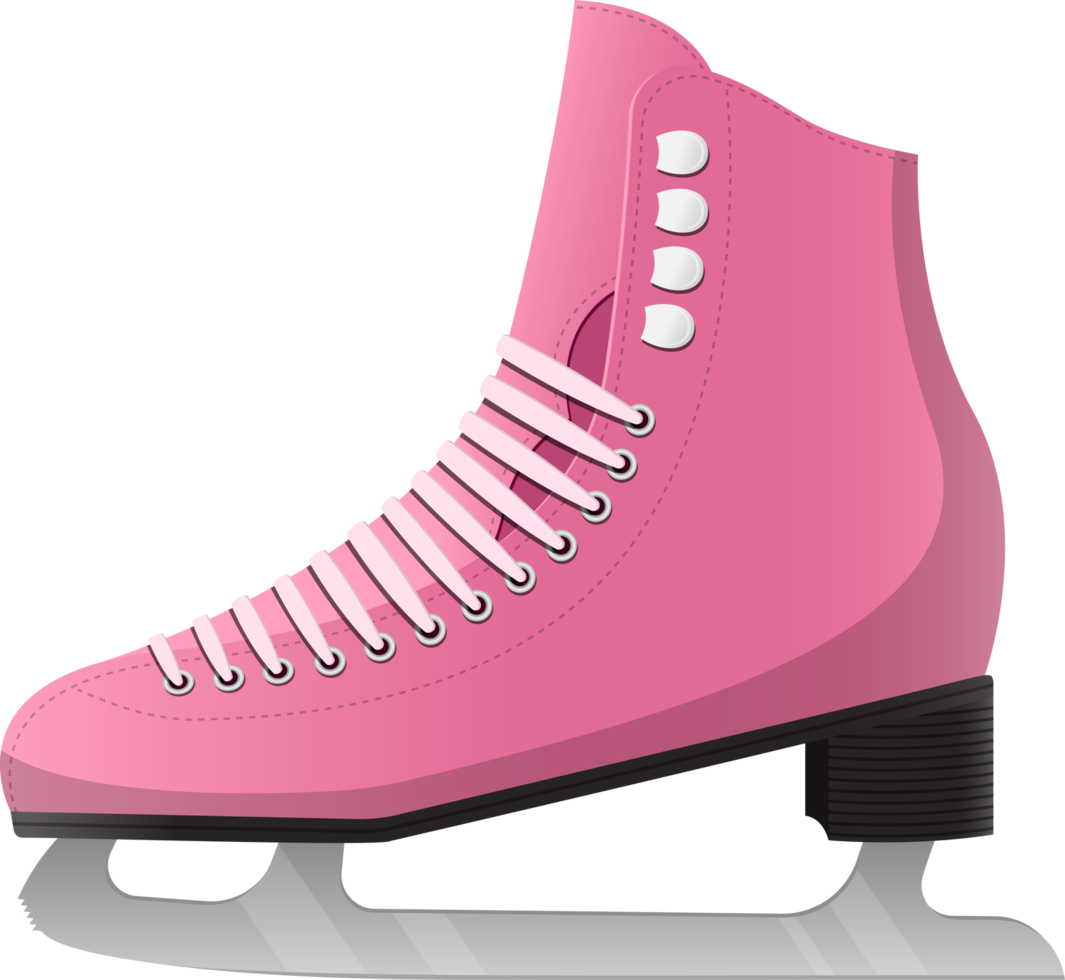 Ice and roller skates clipart design illustration png