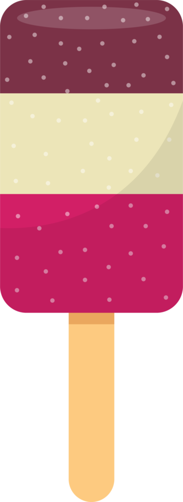 Stick ice cream clipart design illustration png