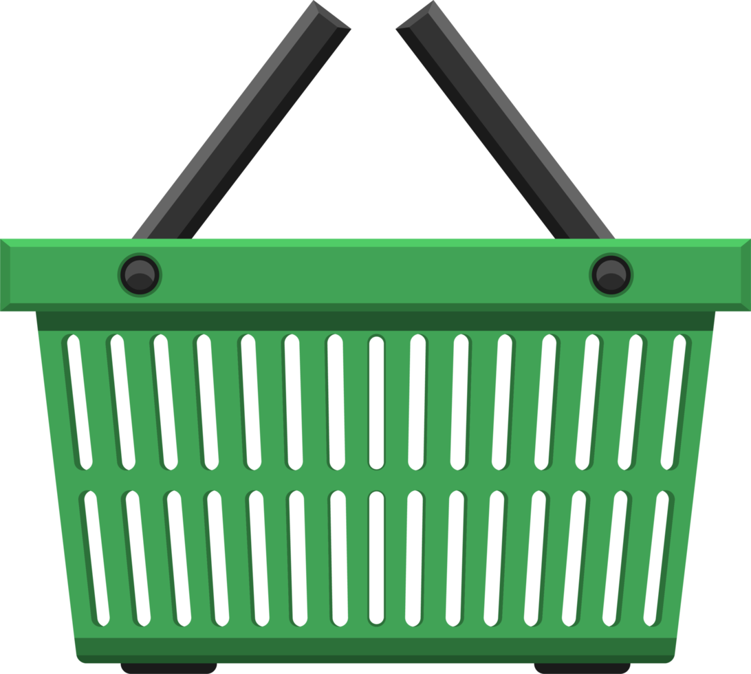 illustrazione di progettazione di clipart del cestino del supermercato png