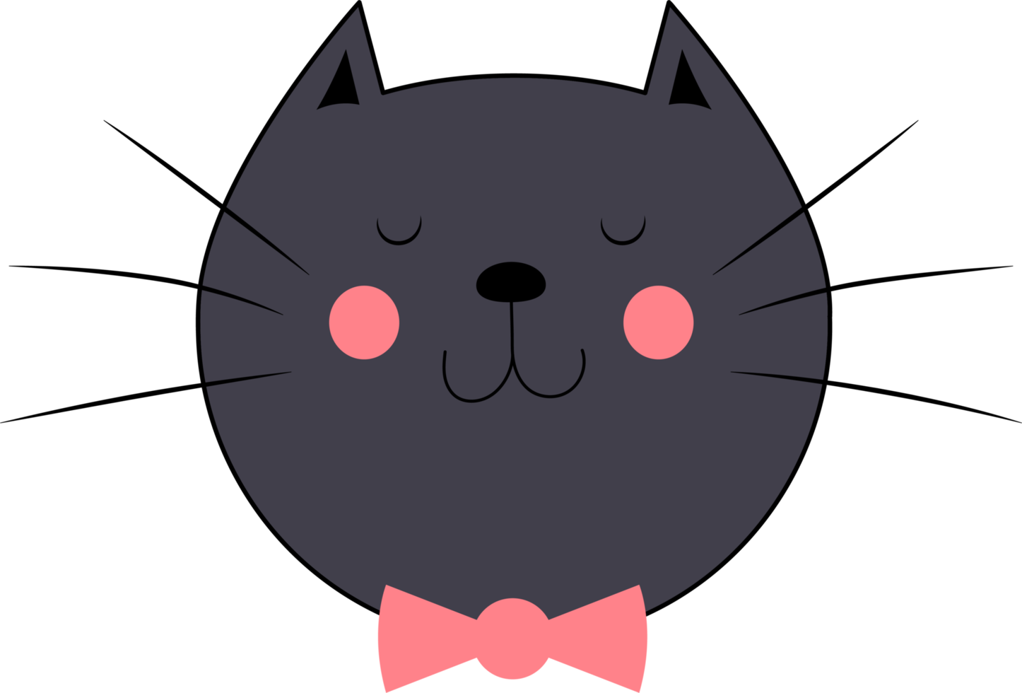 ilustração de design de clipart de gatinho png