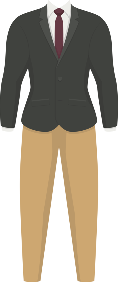 Business man suit clipart design illustration png