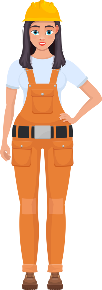 Woman worker clipart design illustration png