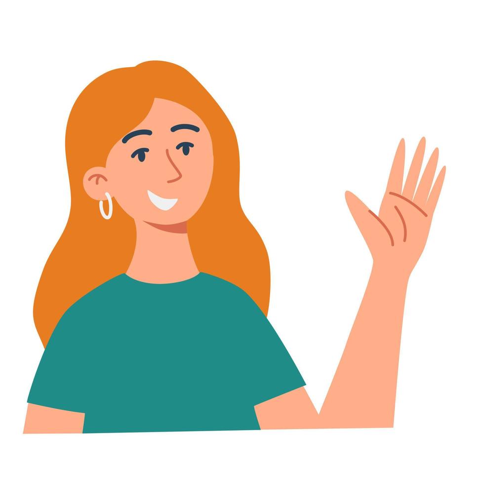 personaje femenino perfil de personas perfecto para redes sociales y presentaciones comerciales, interfaz de usuario, ux, diseño gráfico y web, aplicaciones e interfaces. ilustración vectorial dibujada a mano vector