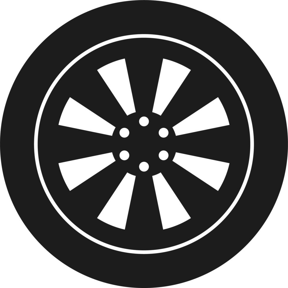 Car tyre clipart design illustration png