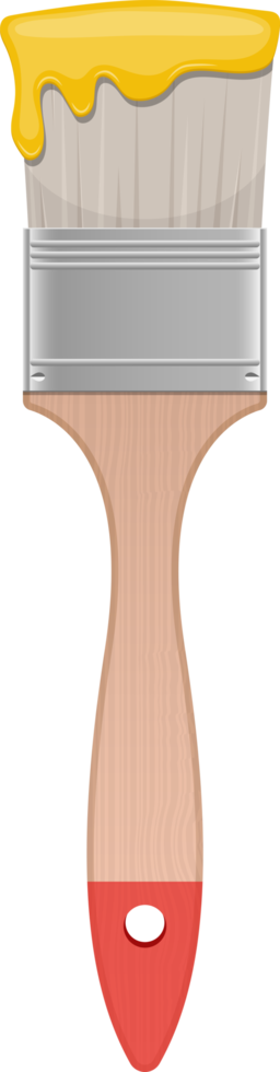 Paint brush and can clipart design illustration 9354897 PNG