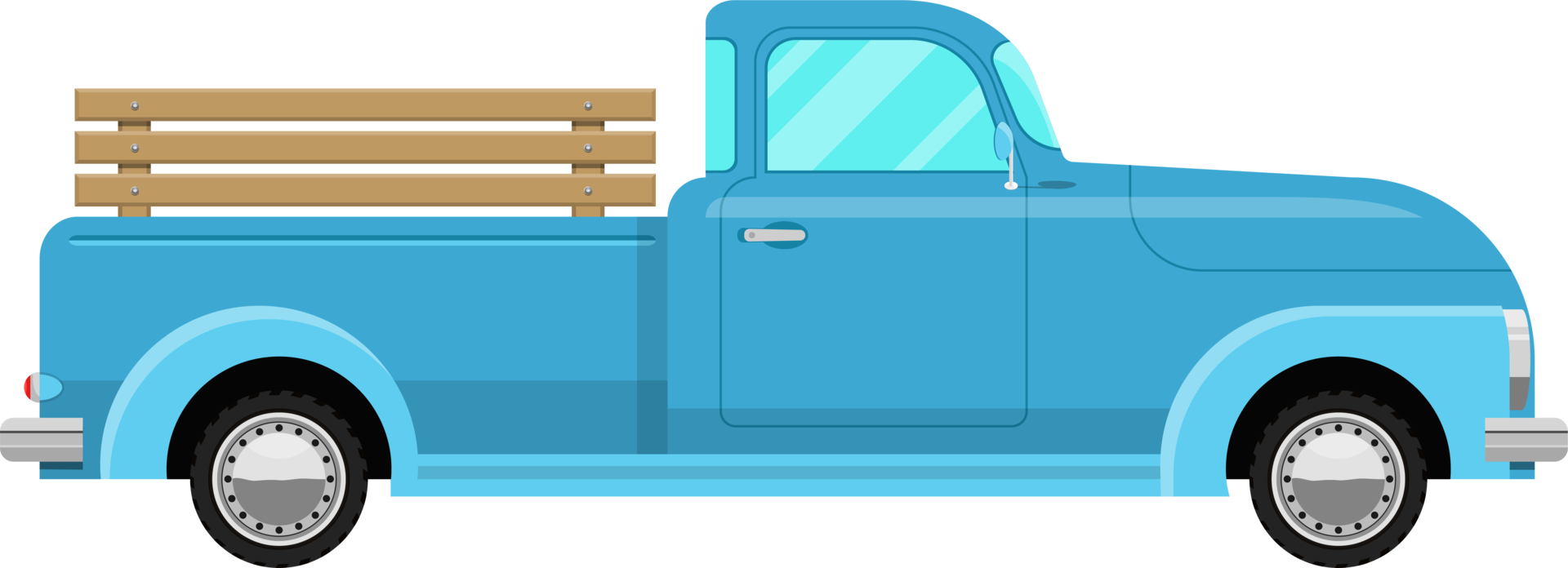 retro pickup clipart design illustration png