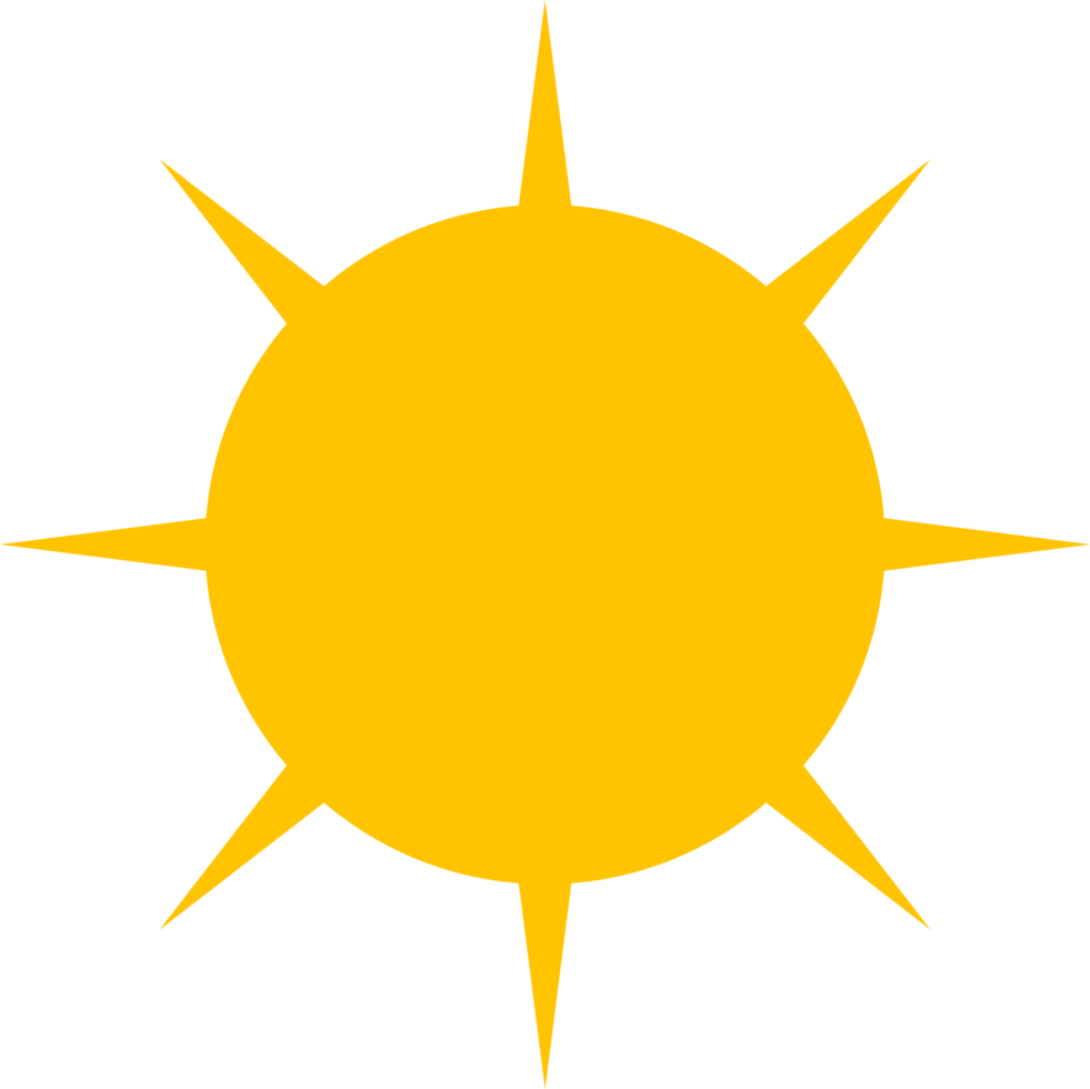 Sun icon set clipart design illustration png
