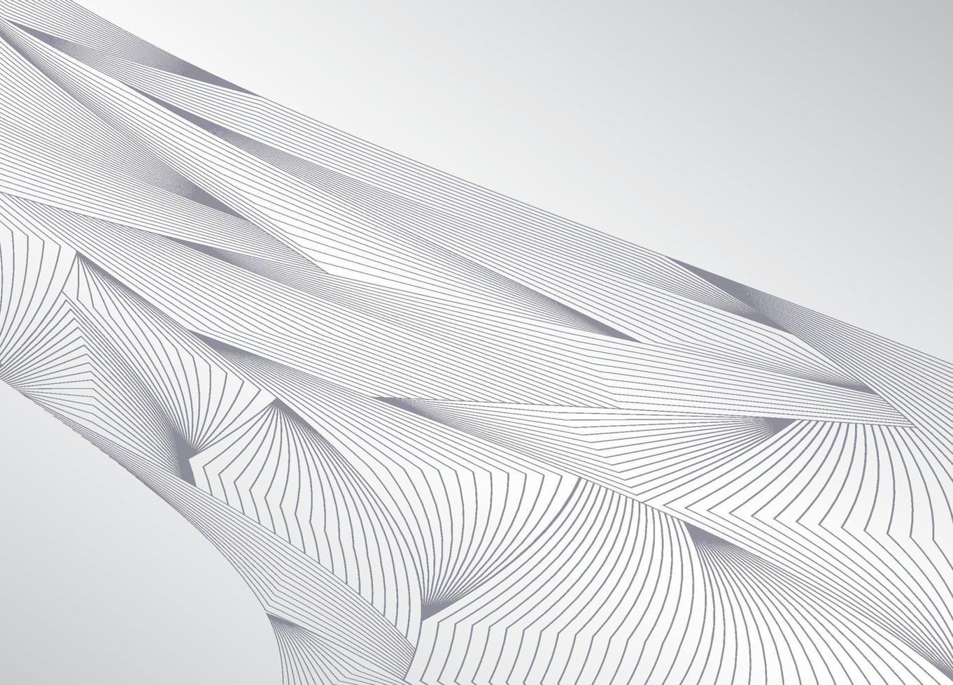 Overlapping geometric lines background for creative creative graphic design. vector