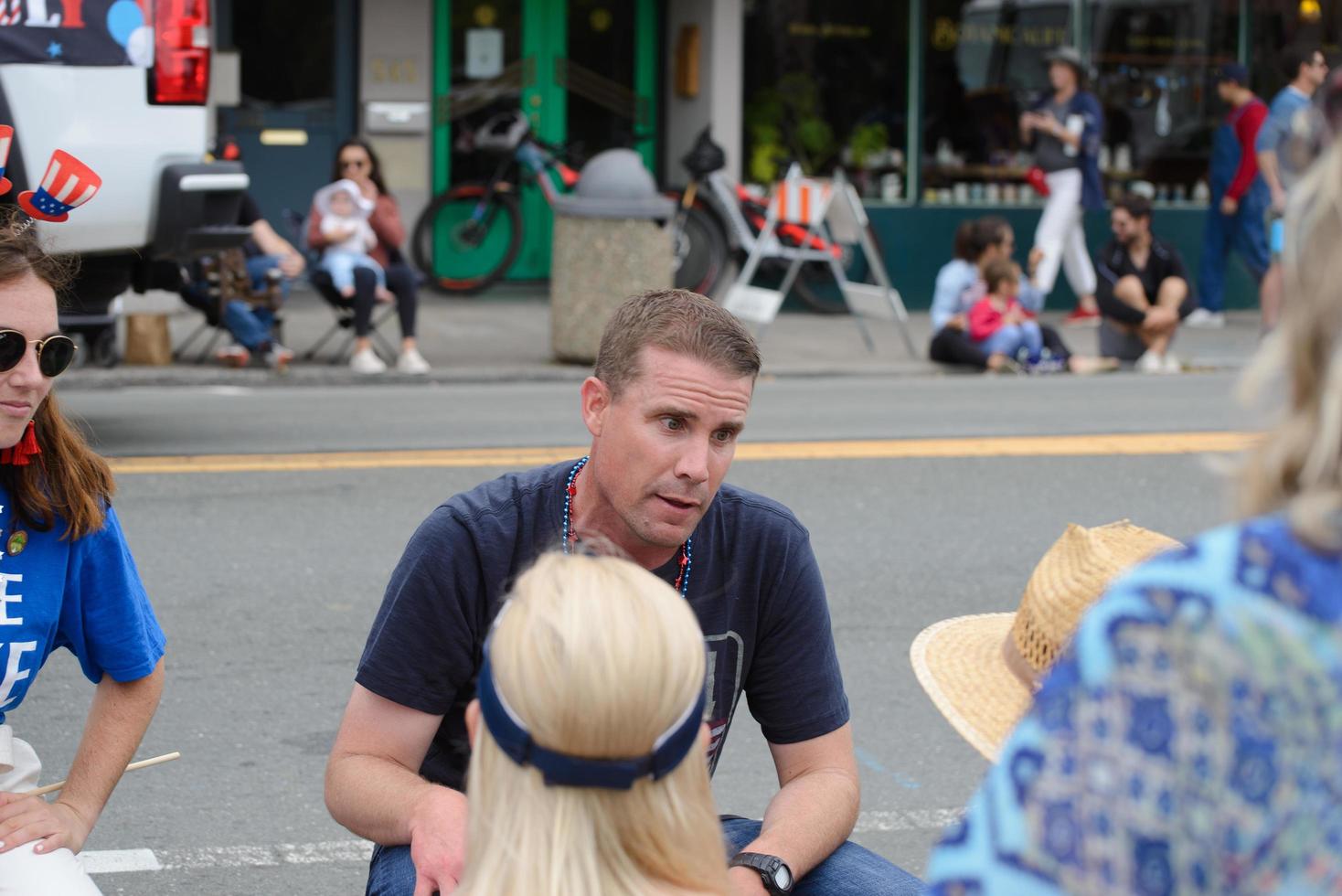 July 4th, 2022 Larkspur California USA, Corte Madera Larkspur 4th of July Parade, Mike McGuire, California Senate District 2 photo