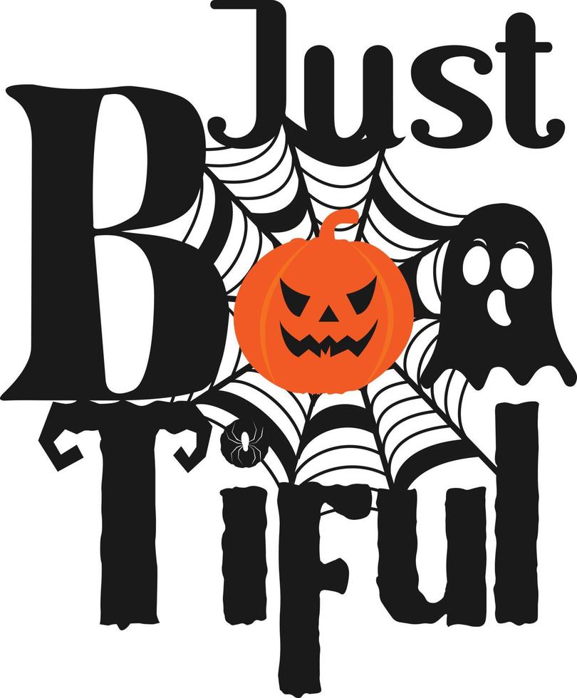 Halloween Just Boo Tiful vector