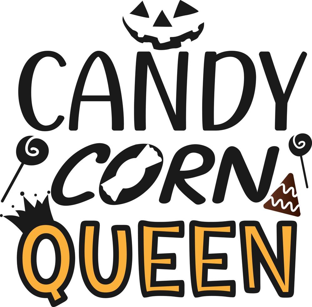 Halloween. Candy Corn Queen vector