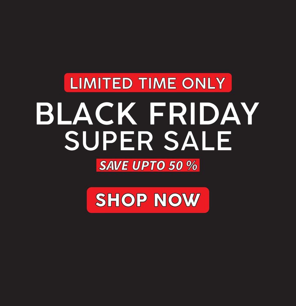 Black Friday Poster vector