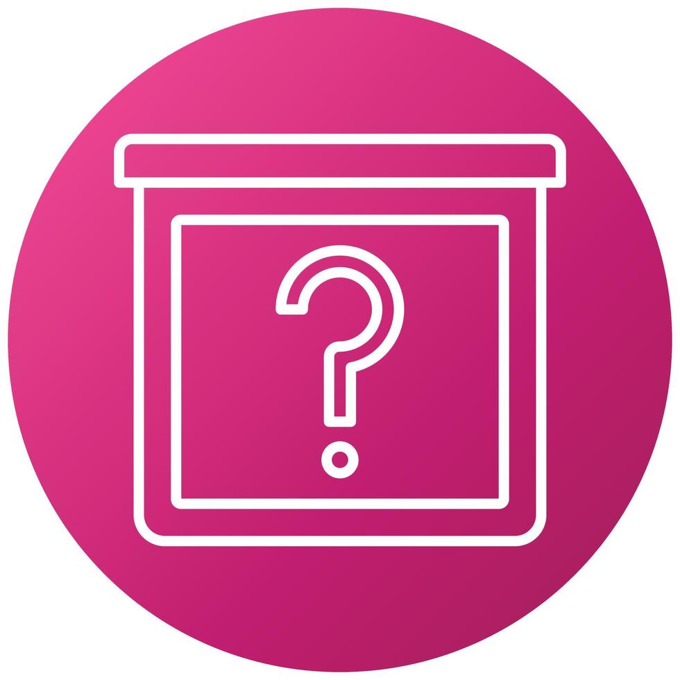 Mystery Item Icon Style vector
