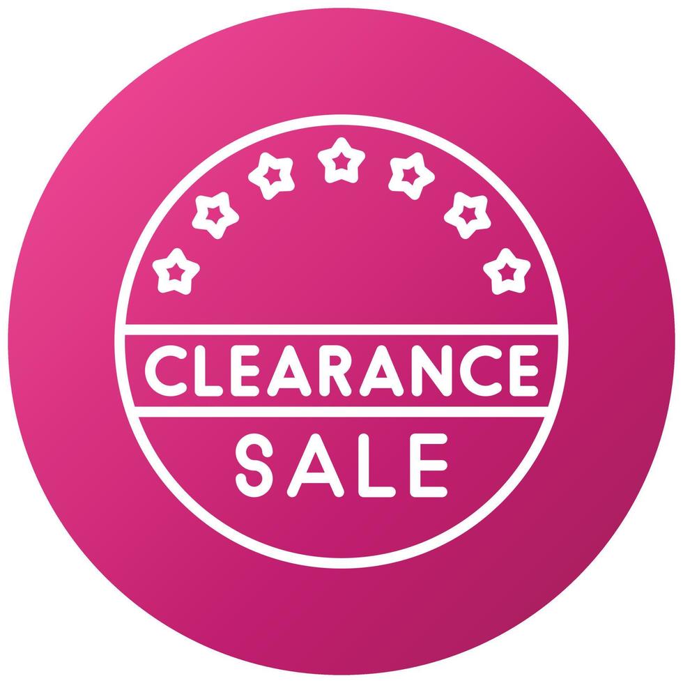 Clearance Sale Icon Style vector