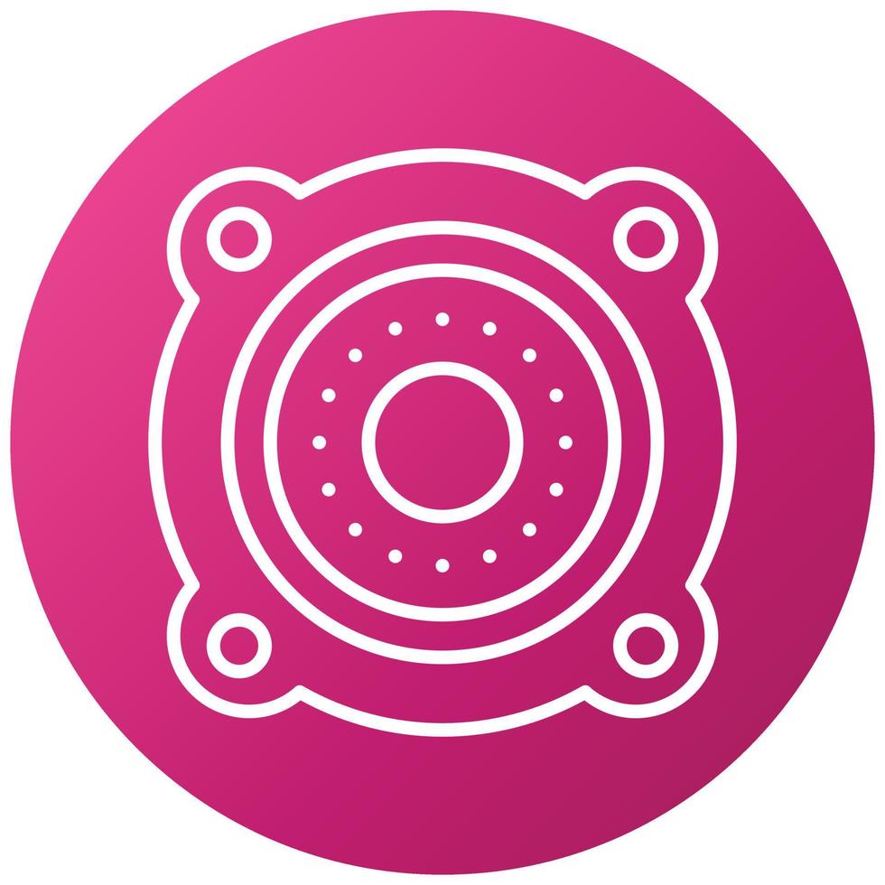 Car Speakers Icon Style vector