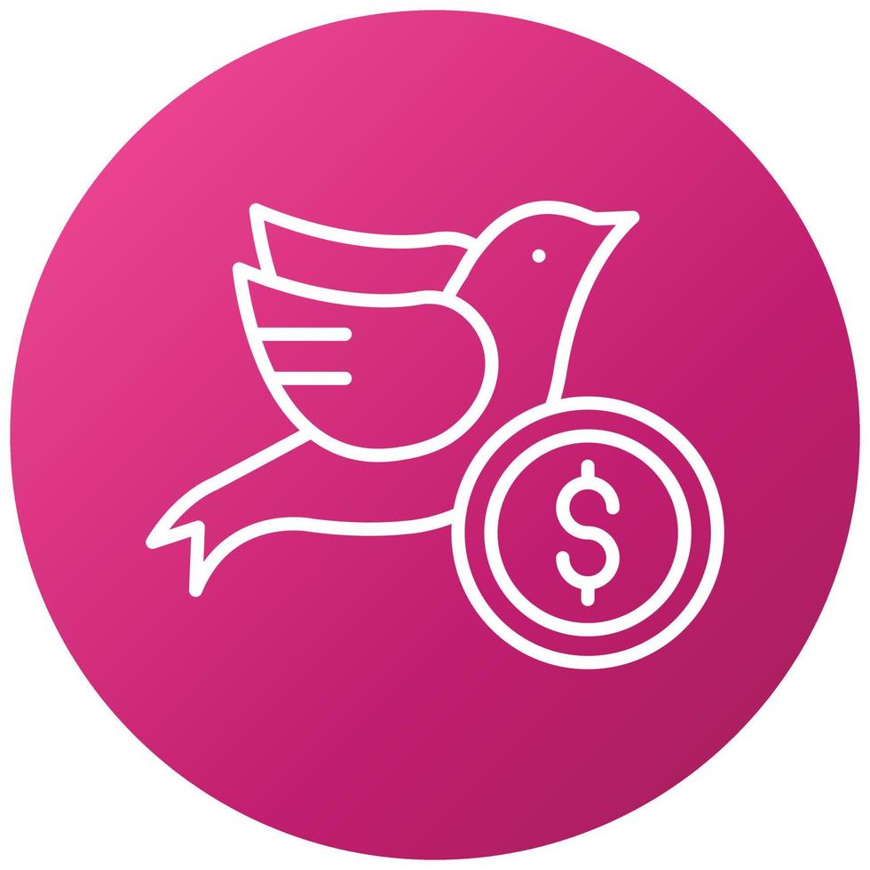 Early Bird Prices Icon Style vector