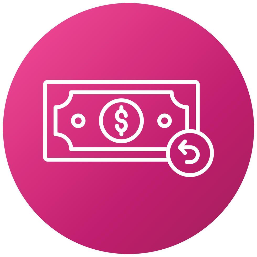 Refund Icon Style vector