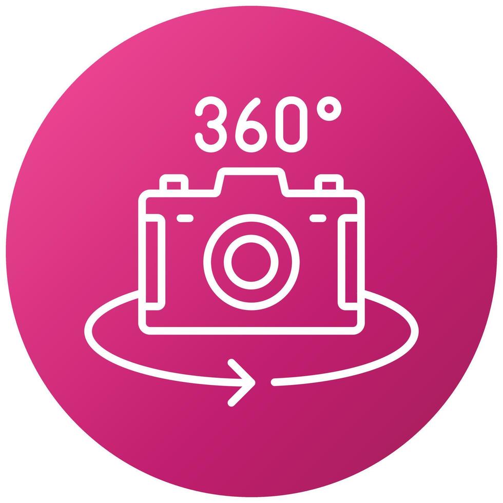 360 Camera Icon Style vector