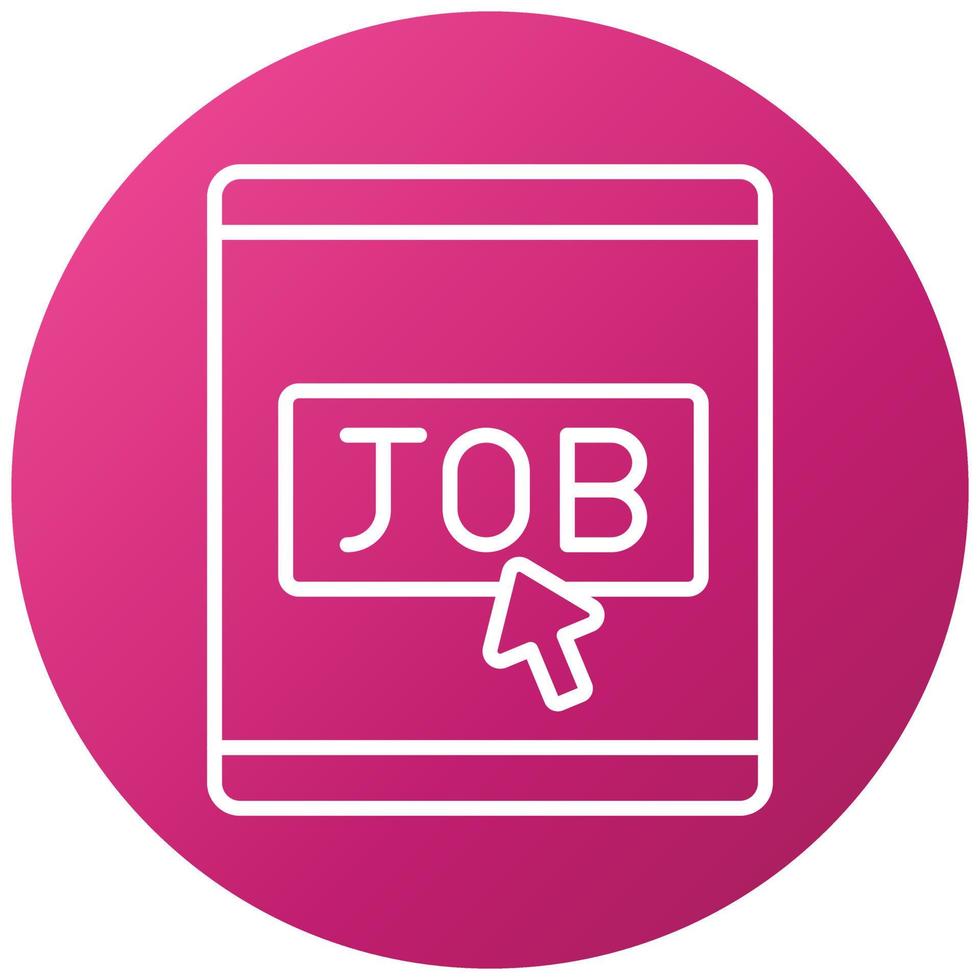 Job Posting Icon Style vector