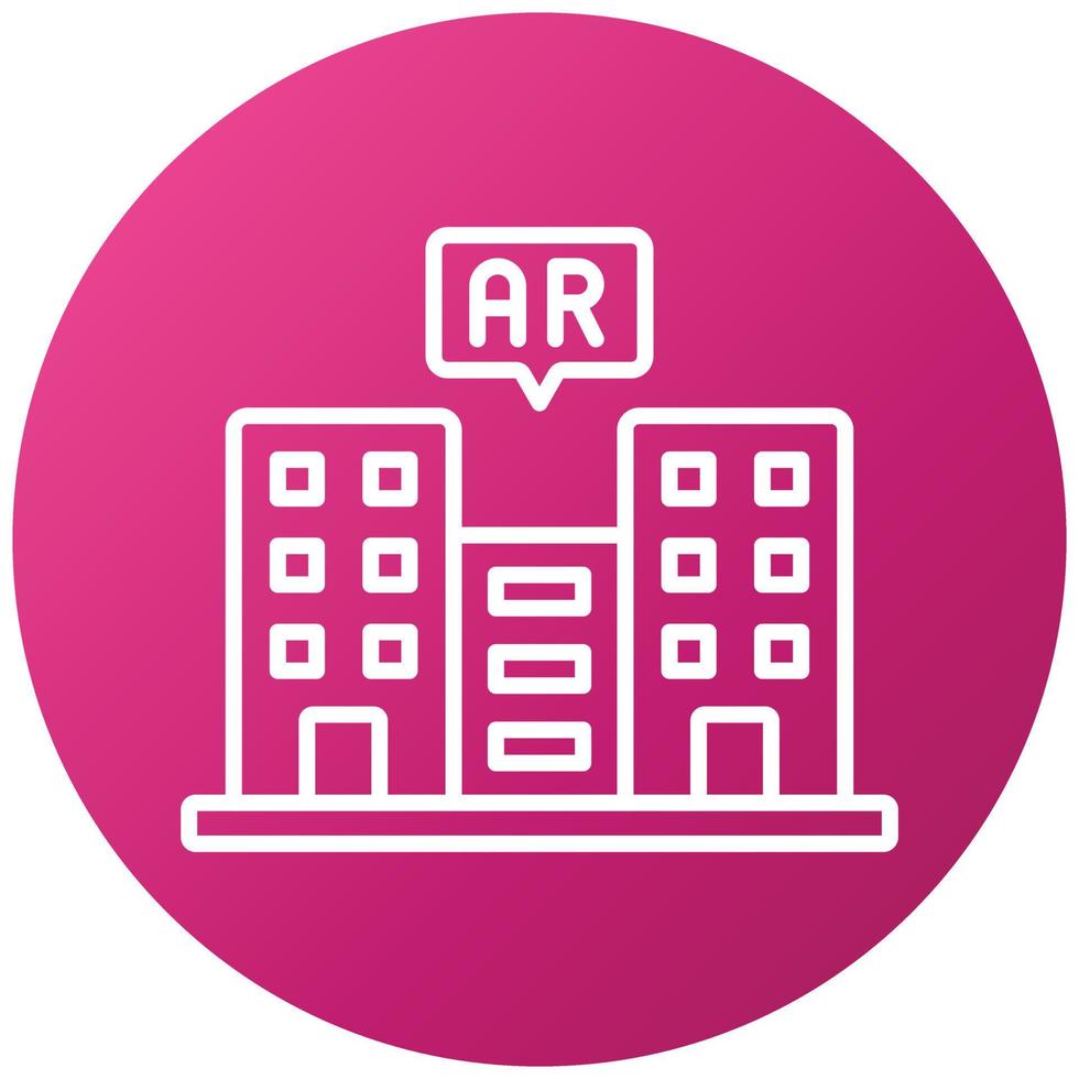 Ar City Icon Style vector