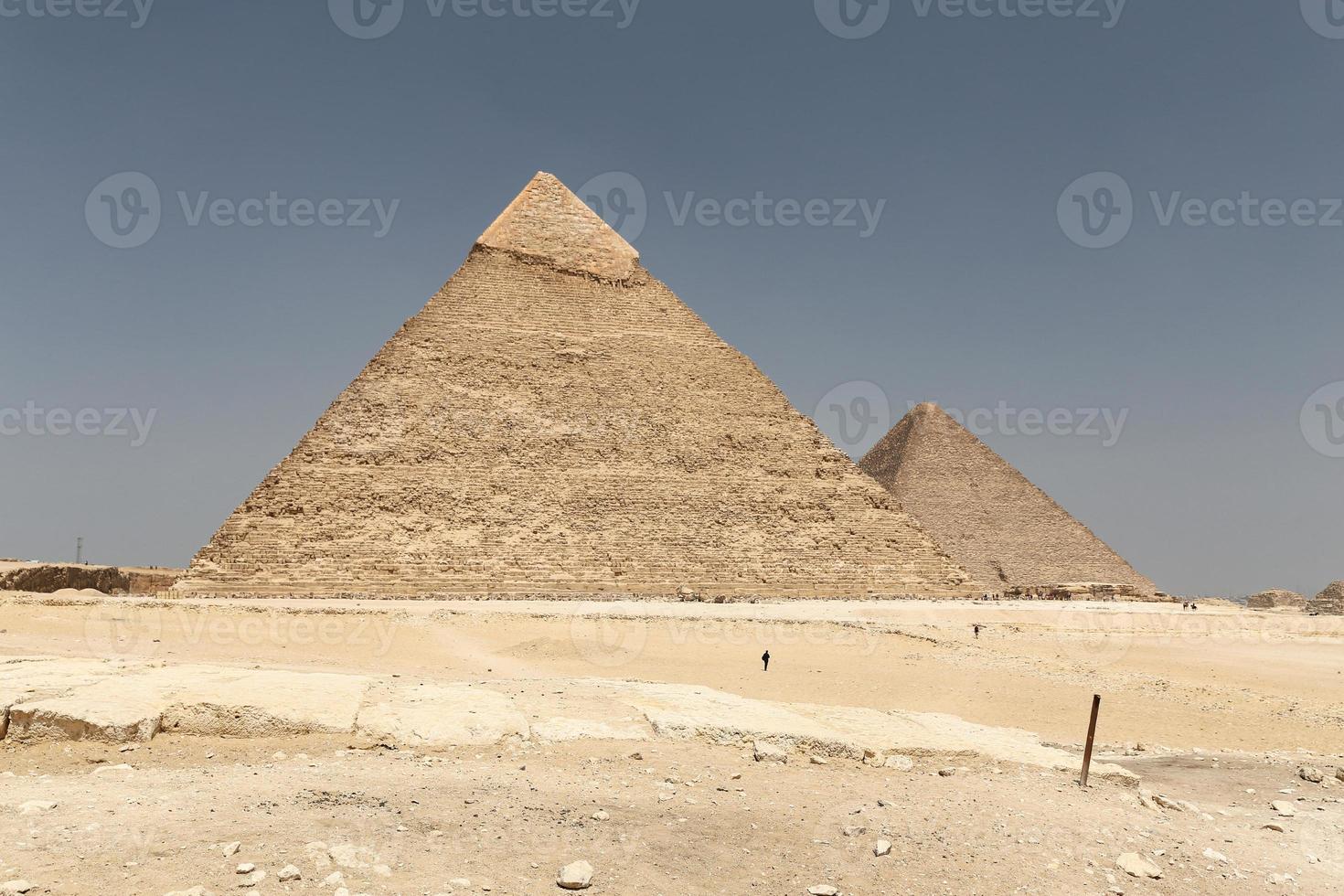 pirámide de khafre en el complejo de pirámides de giza, el cairo, egipto foto