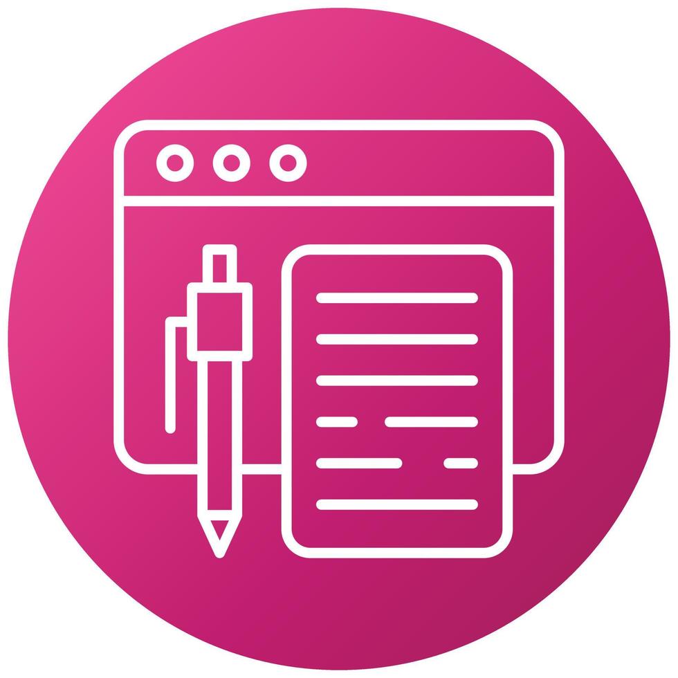 Copywriting Amd Scripting Icon Style vector