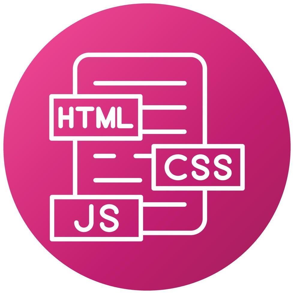 Html Js Css Icon Style vector