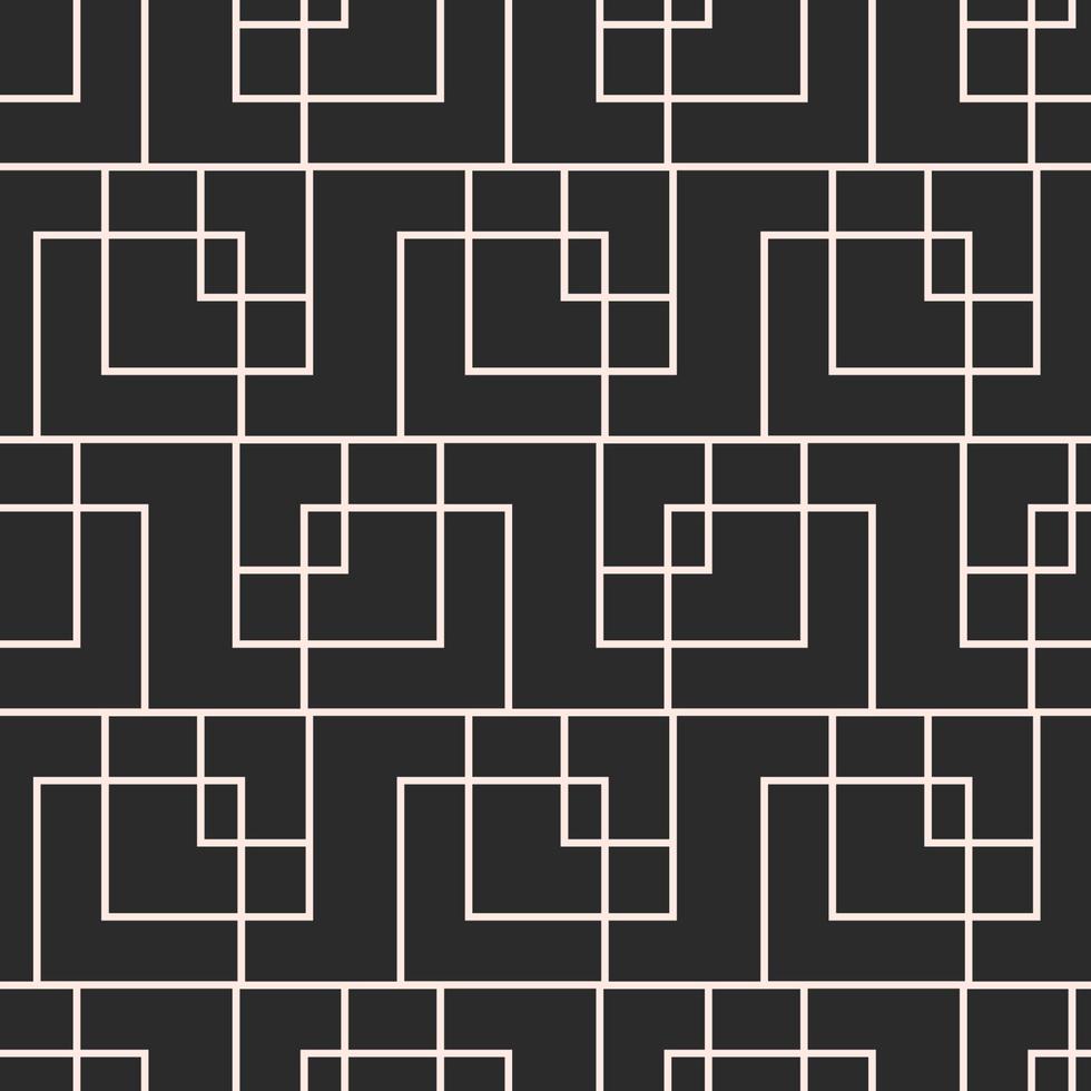 Retro geometric seamless pattern vector
