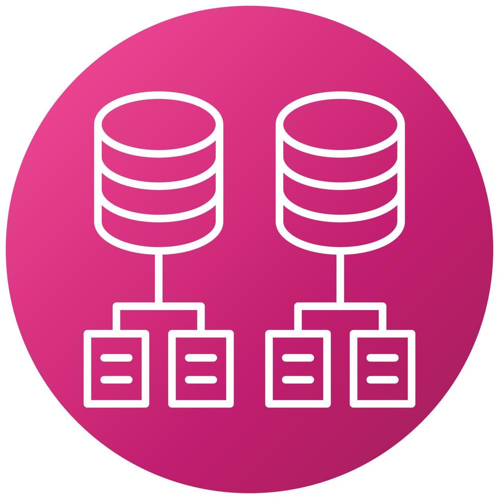 Data Modeling Icon Style vector