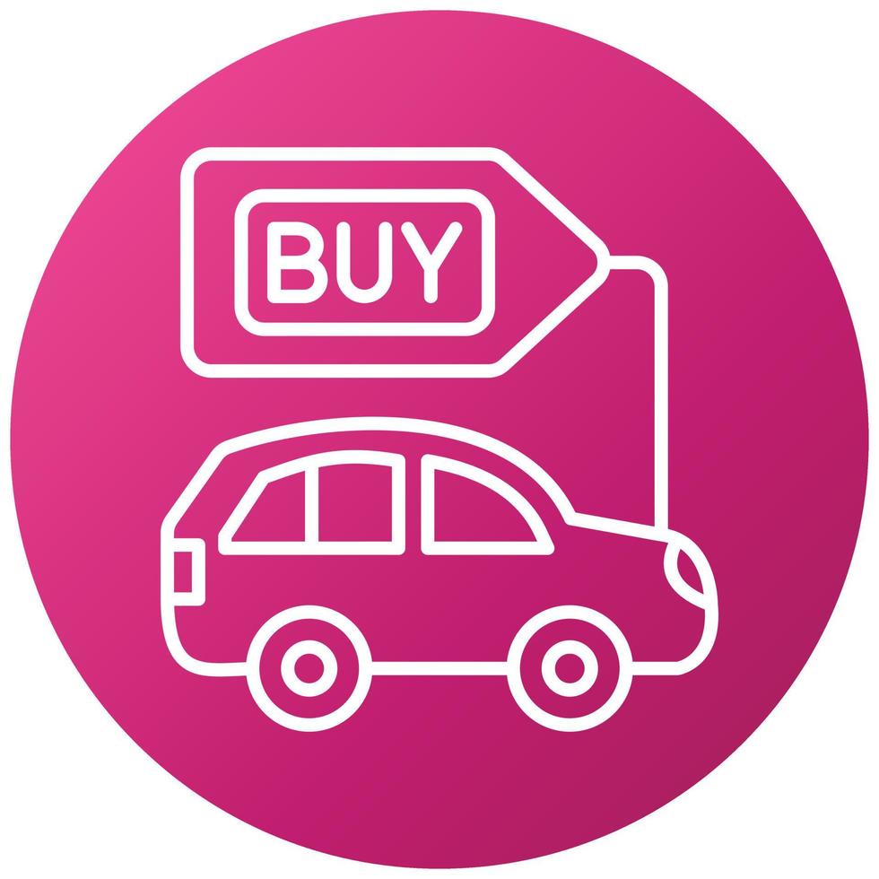Buy a Car Icon Style vector