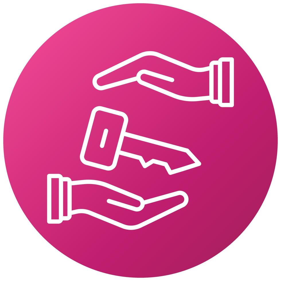 Closed End Lease Icon Style vector