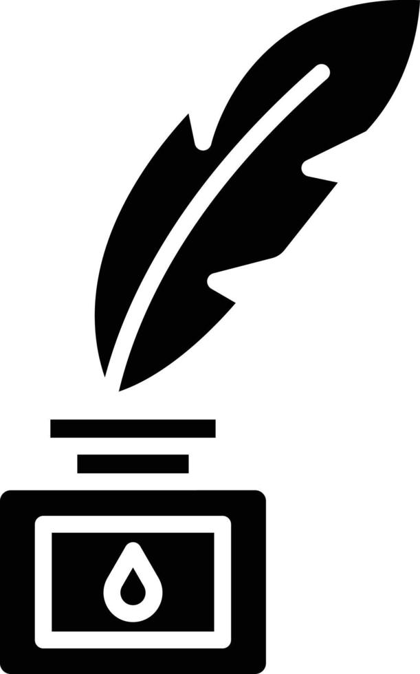 Feather And Ink Icon Style vector