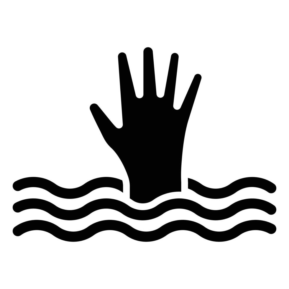 Drown Icon Style vector