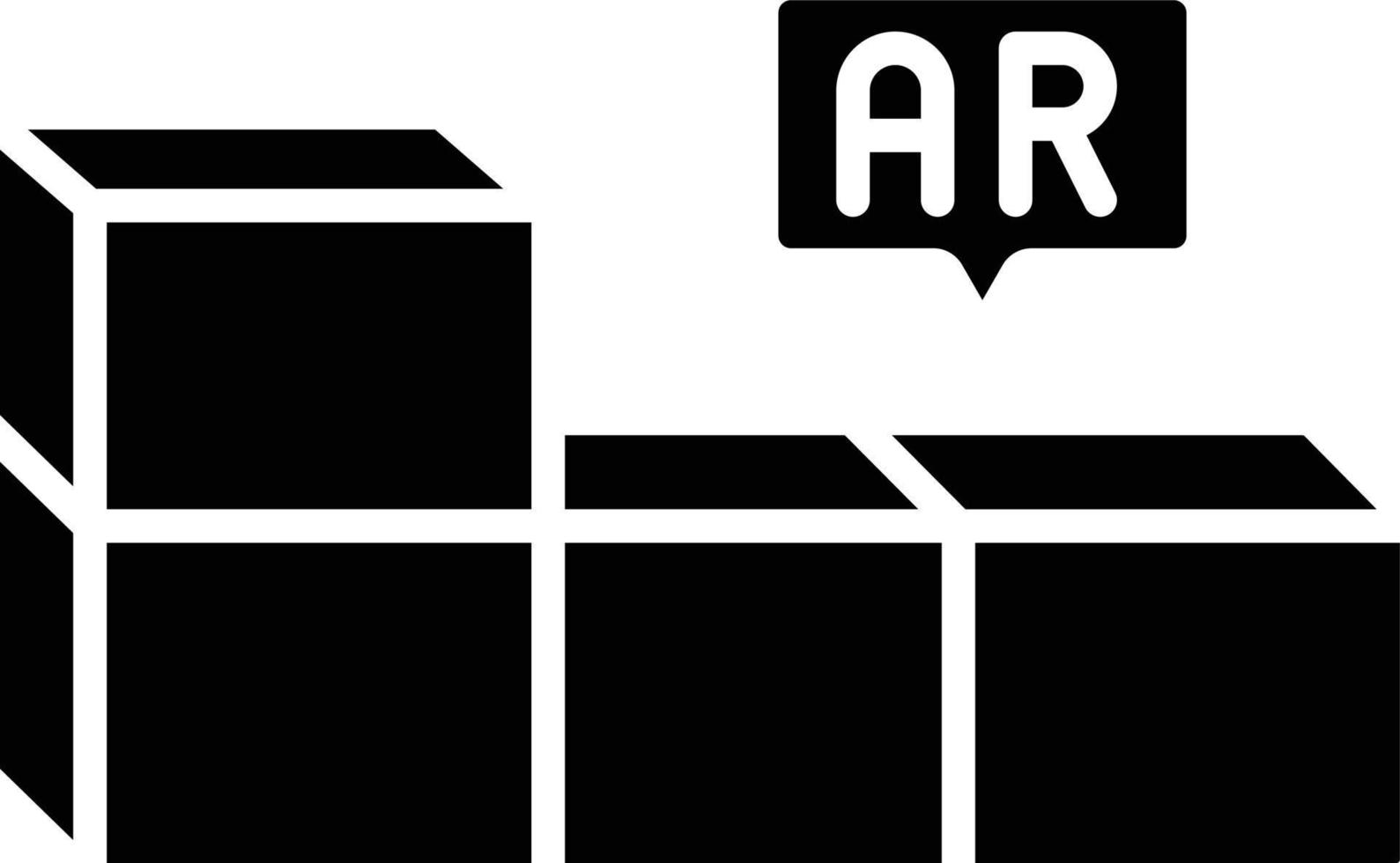 Ar Building Blocks Icon Style vector