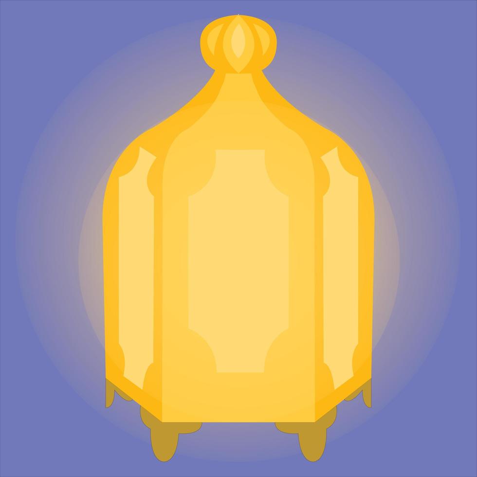 Eastern lantern. Decoration. Vector illustration.