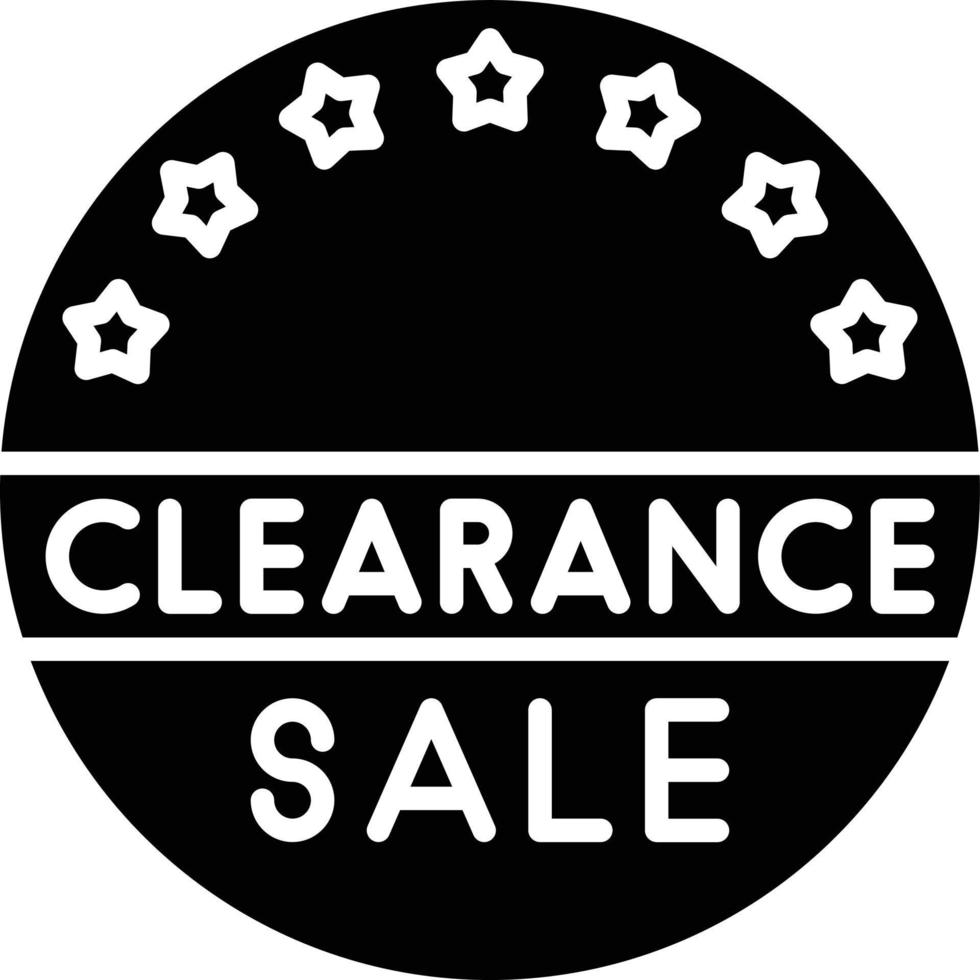 Clearance Sale Icon Style vector