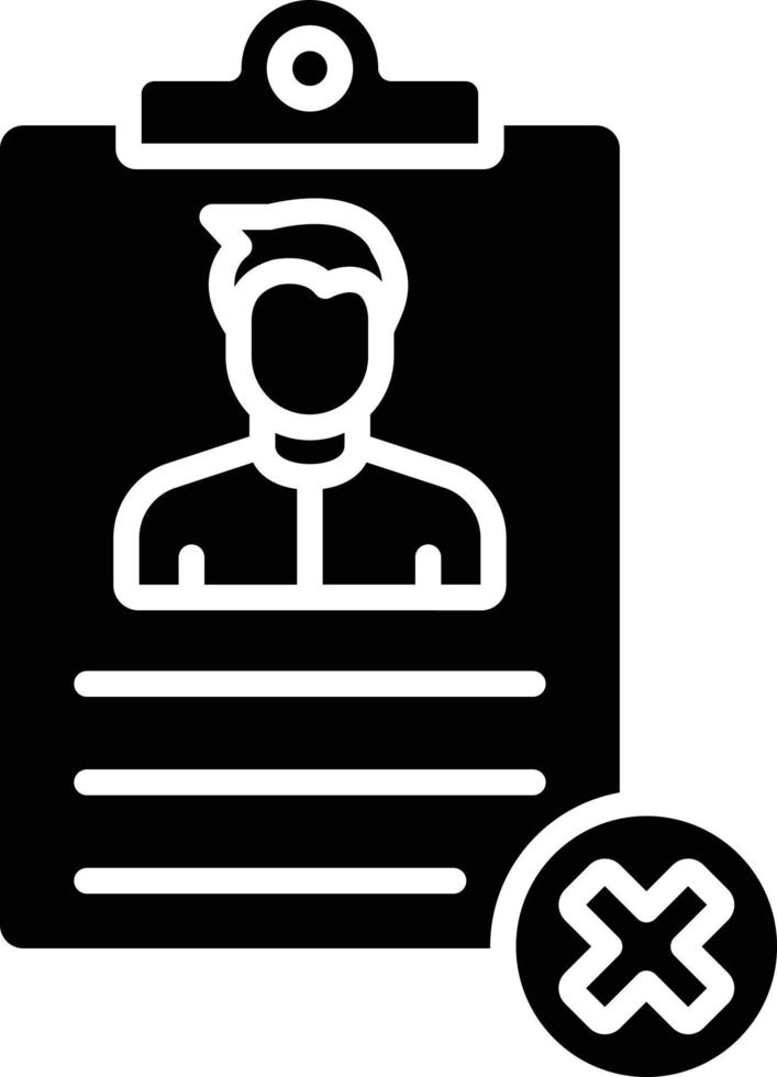 Bad Resume CV Icon Style vector