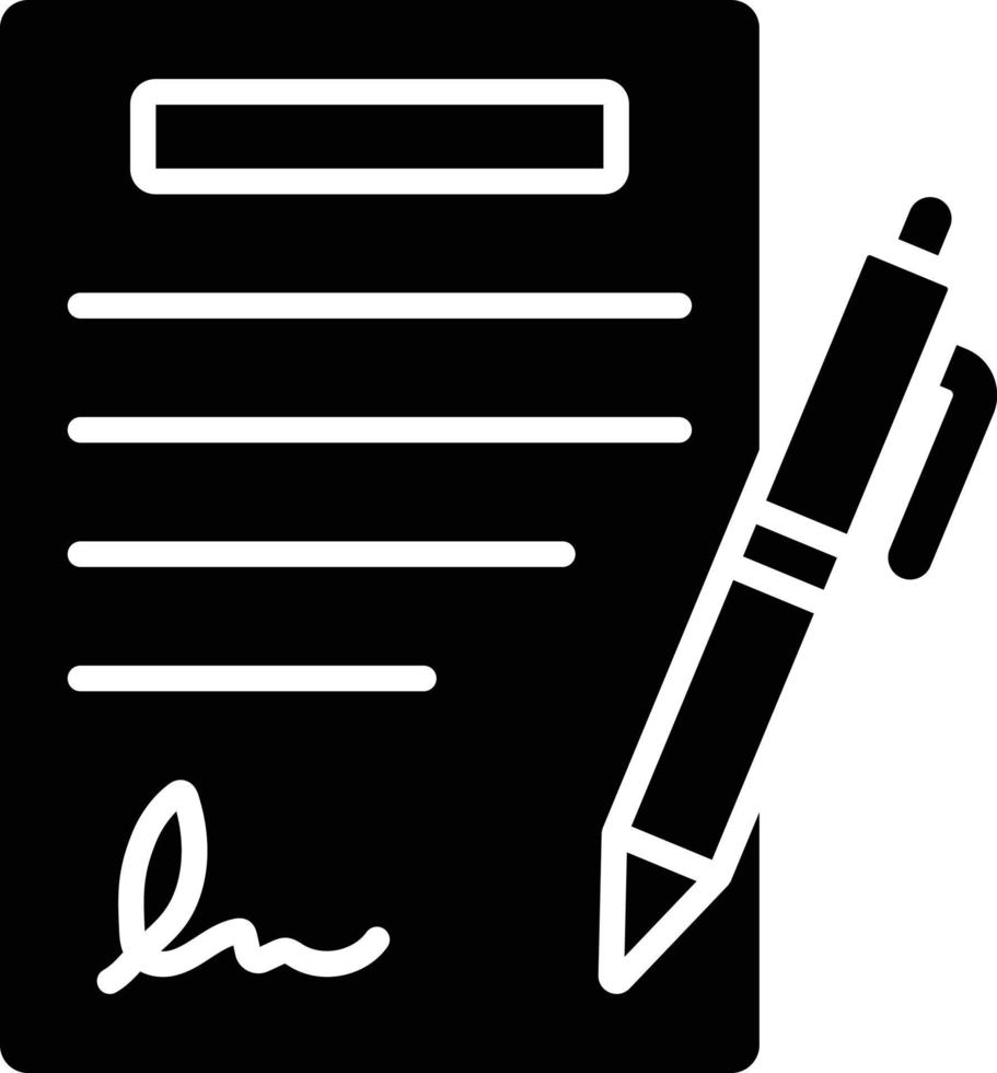 Contract Agreement Icon Style vector