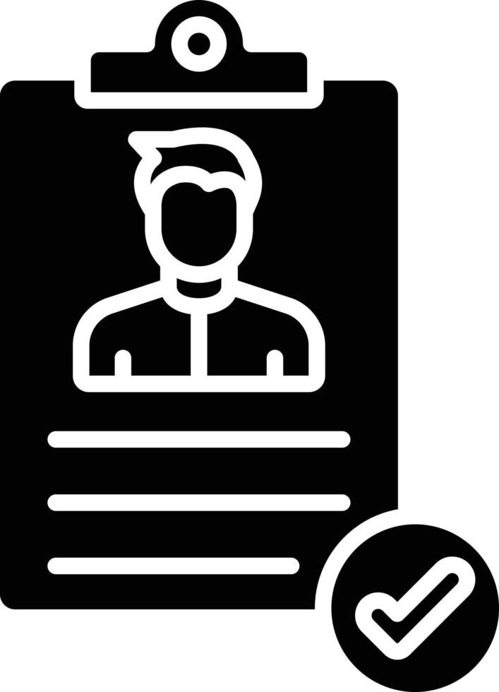 Good Resume CV Icon Style vector