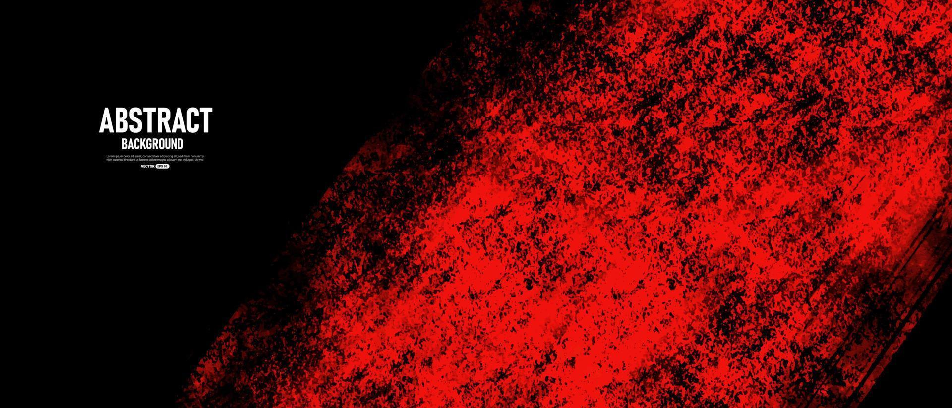 Black and red abstract grunge background vector