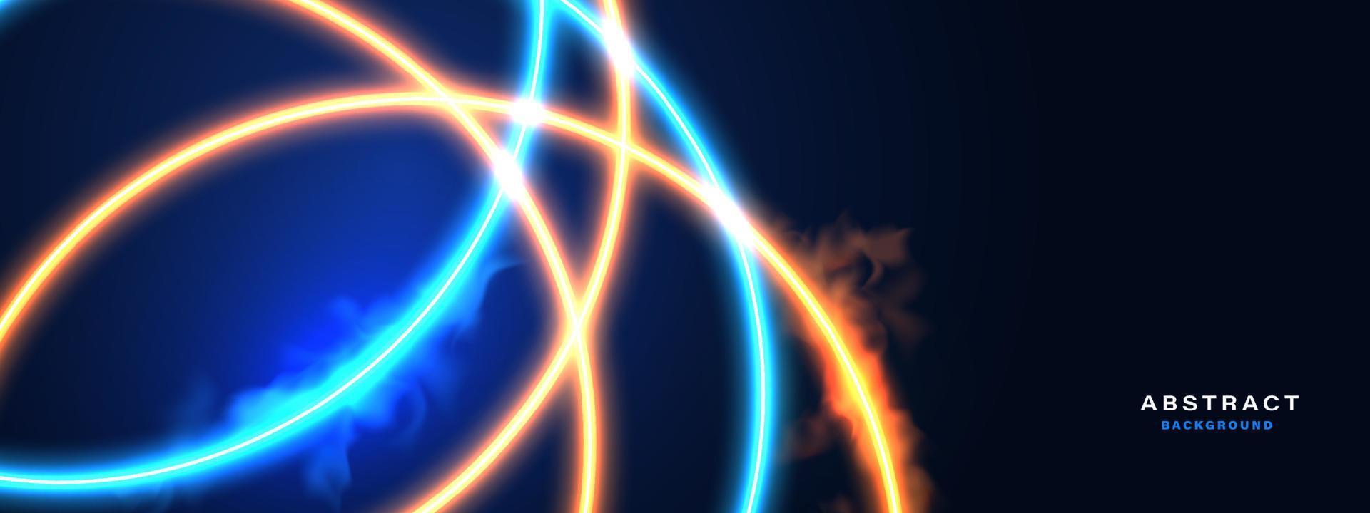 Abstract glowing neon lights background vector