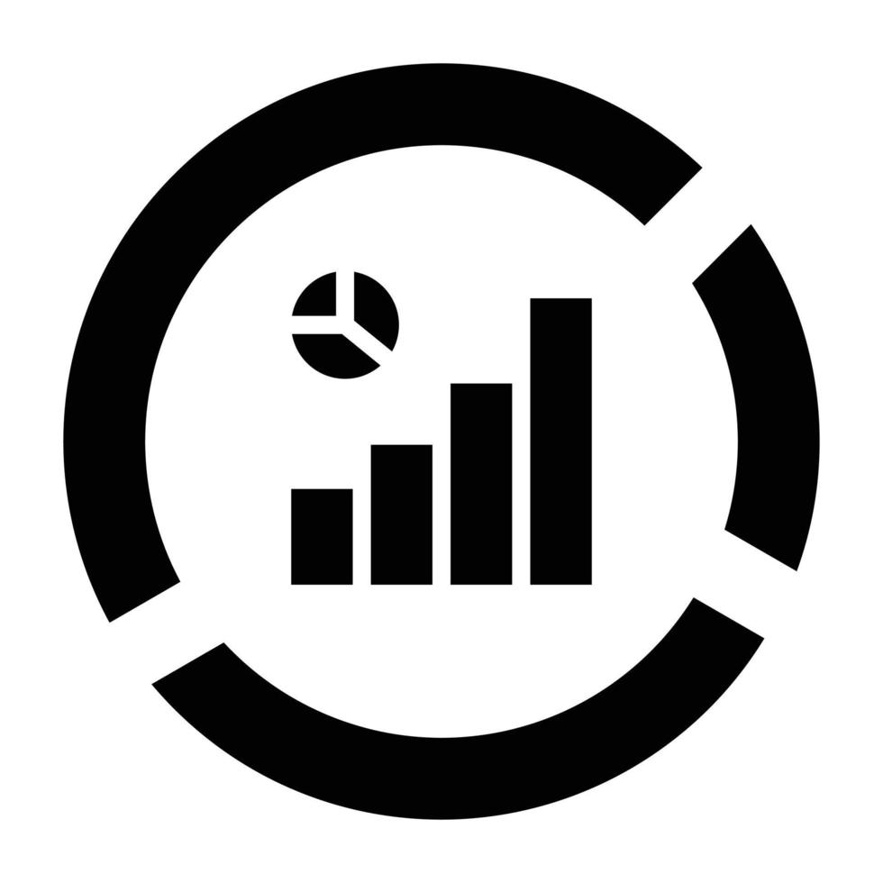 Data Segmentation Icon Style vector