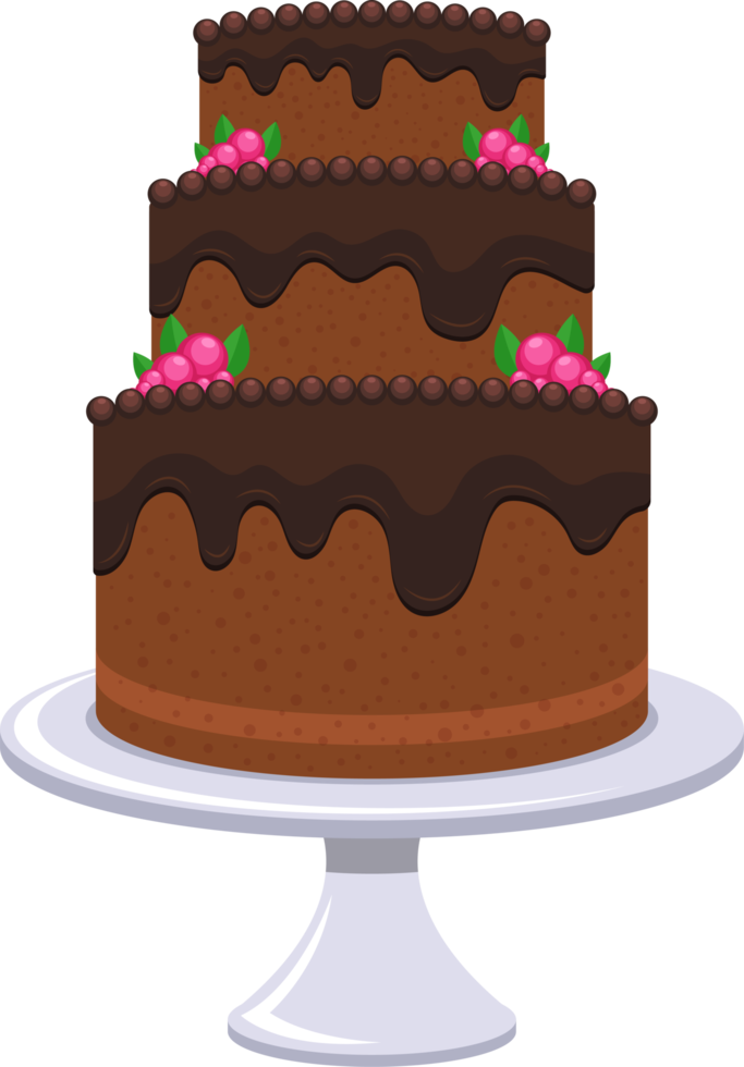 Birthday cake clipart design illustration png