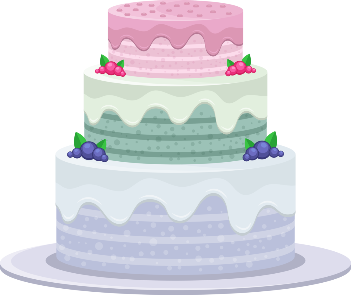 Birthday cake clipart design illustration png