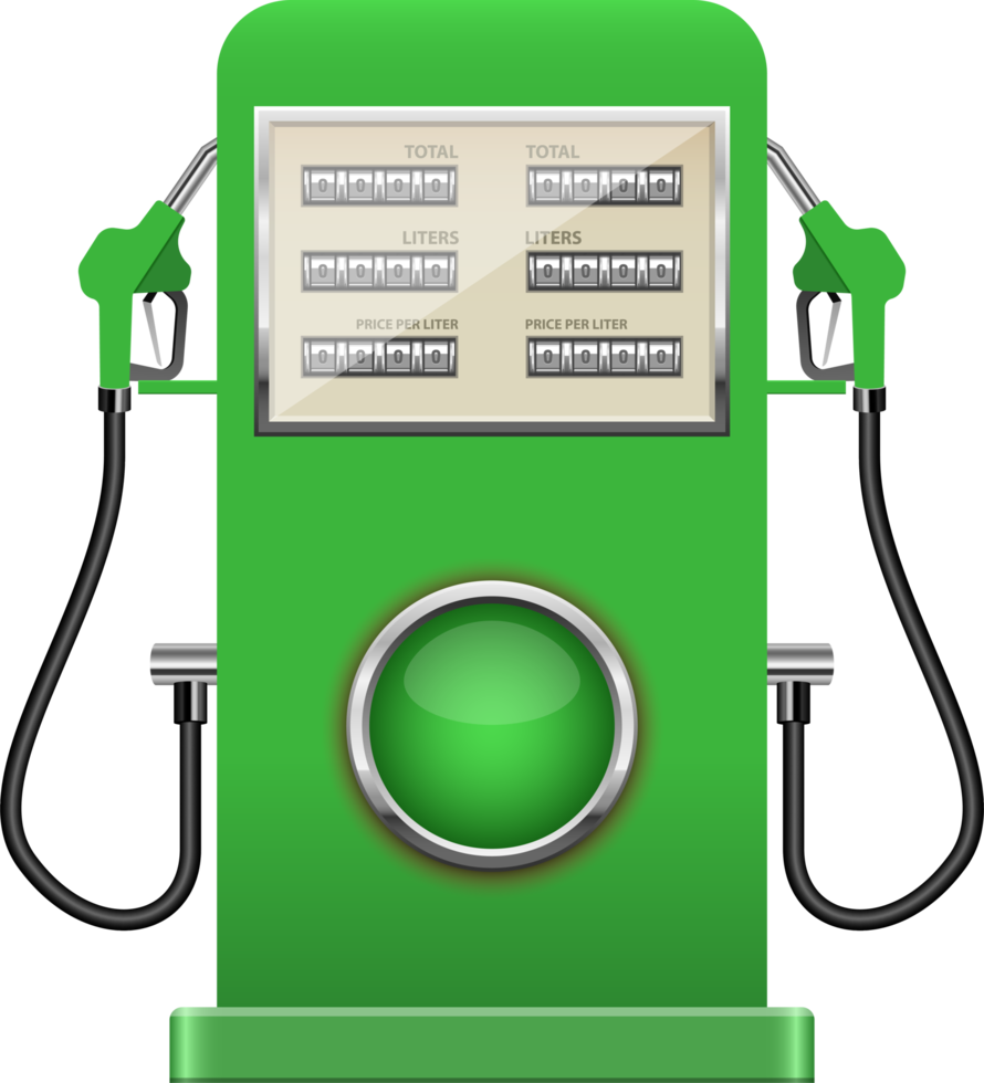 Gas pump clipart design illustration png