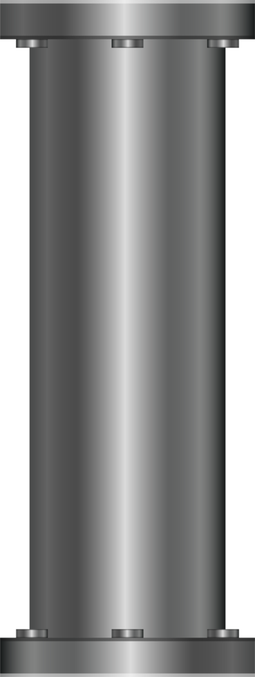 ilustração de design de clipart de tubos metálicos png